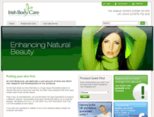 Tablet Screenshot of irishbodycare.com